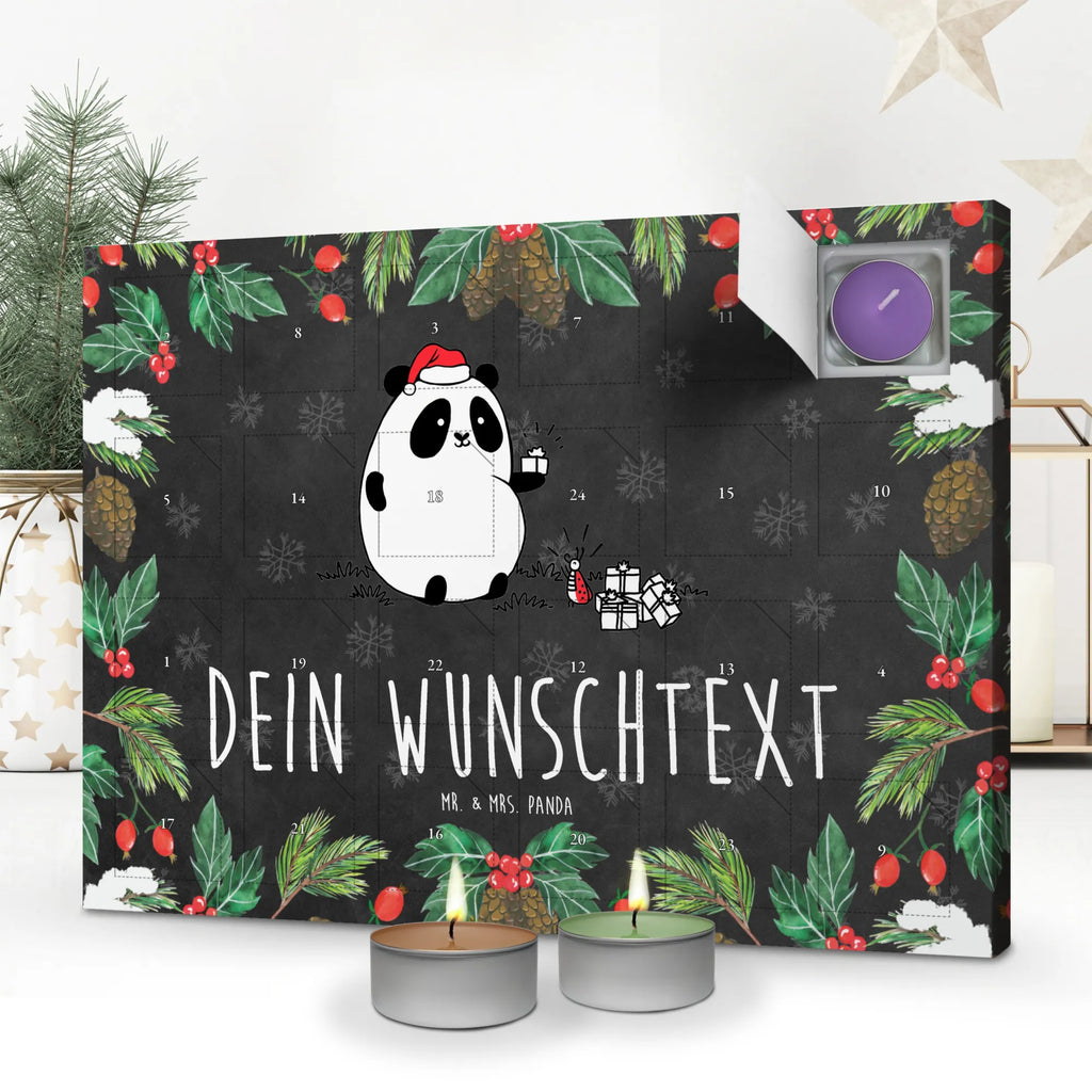 Personalisierter Duftkerzen Adventskalender Panda Weihnachtsgeschenk Personalisierter Duftkerzen Adventskalender