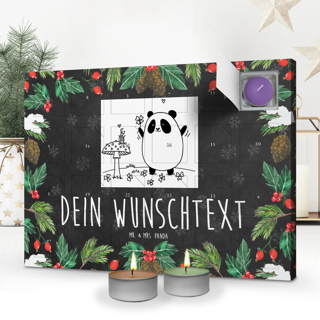 Personalisierter Duftkerzen Adventskalender Panda Glück Personalisierter Duftkerzen Adventskalender