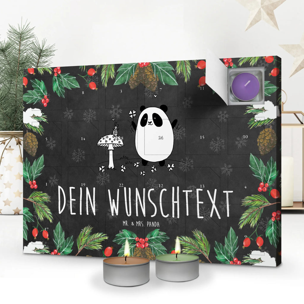 Personalisierter Duftkerzen Adventskalender Panda Glück Personalisierter Duftkerzen Adventskalender