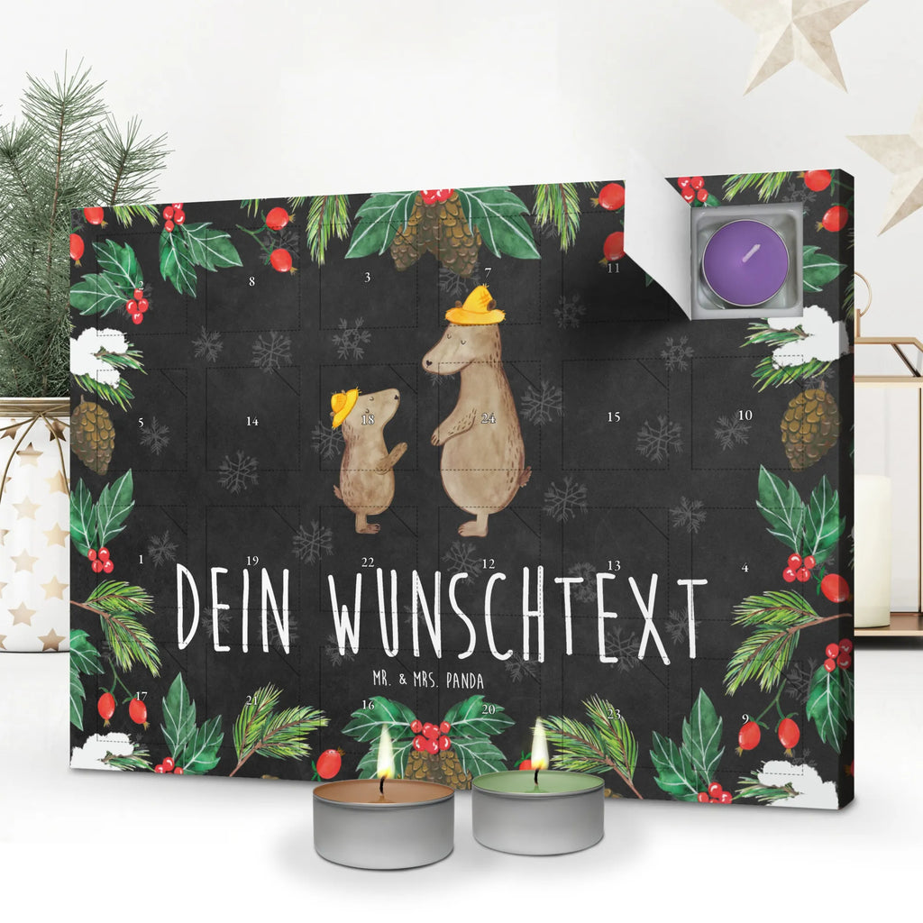 Personalisierter Duftkerzen Adventskalender Bären mit Hut Personalisierter Duftkerzen Adventskalender, Familie, Vatertag, Muttertag, Bruder, Schwester, Mama, Papa, Oma, Opa, Bär, Bären, Vater, Papi, Paps, Dad, Daddy, Lieblingsmensch, Sohn, Söhne, Kind, Kinder, Vater-Sohn, Family, Vorbild