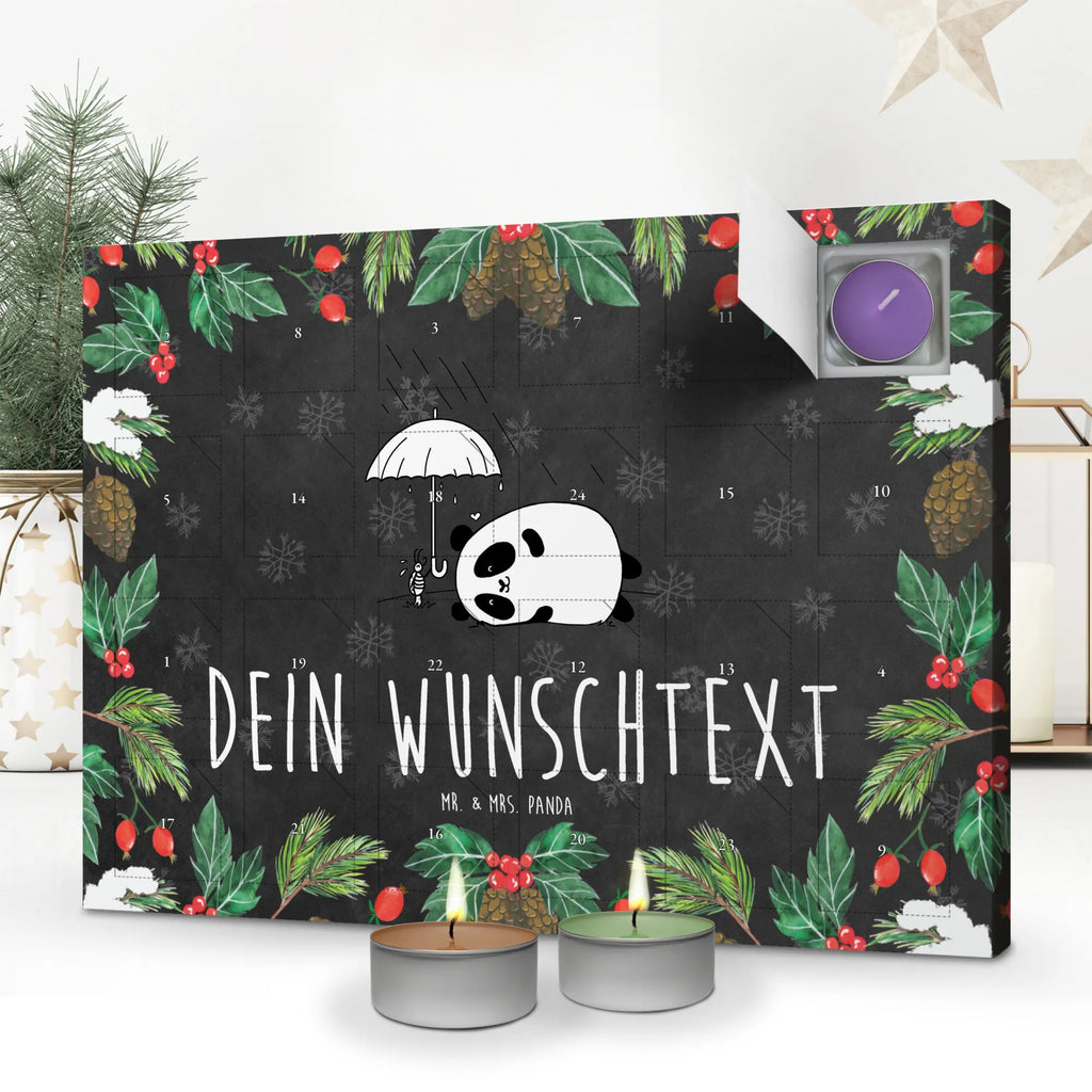 Personalisierter Duftkerzen Adventskalender Panda Freundschaft Personalisierter Duftkerzen Adventskalender