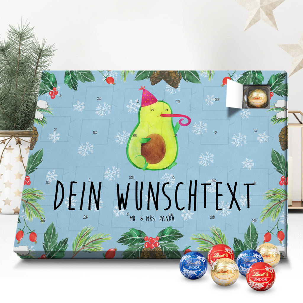 Personalisierter Kugel Markenschokolade Adventskalender Avocado Feier Personalisierter Kugel Markenschokolade Adventskalender, Avocado, Veggie, Vegan, Gesund, Party, Feierlichkeit, Feier, Fete, Geburtstag, Gute Laune, Tröte