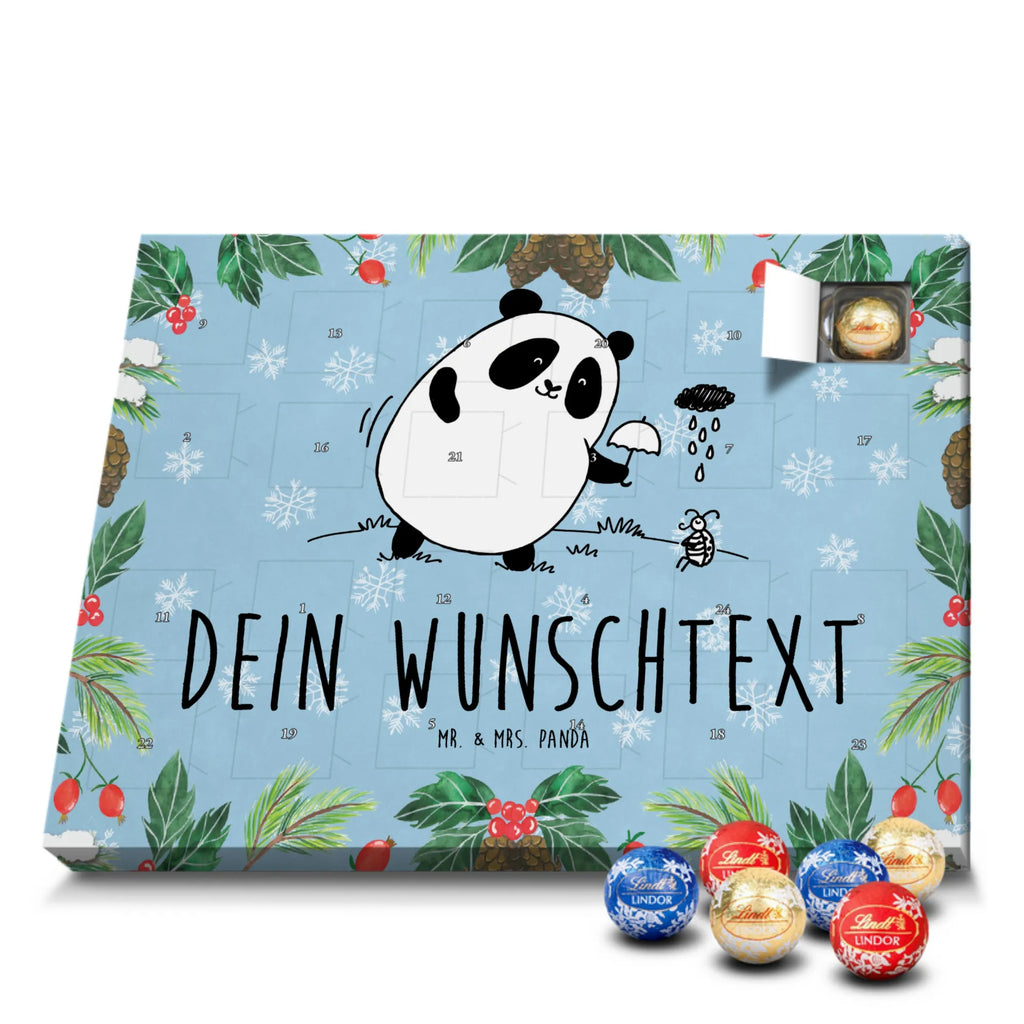 Personalisierter Kugel Markenschokolade Adventskalender Panda Zusammenhalt Personalisierter Kugel Markenschokolade Adventskalender