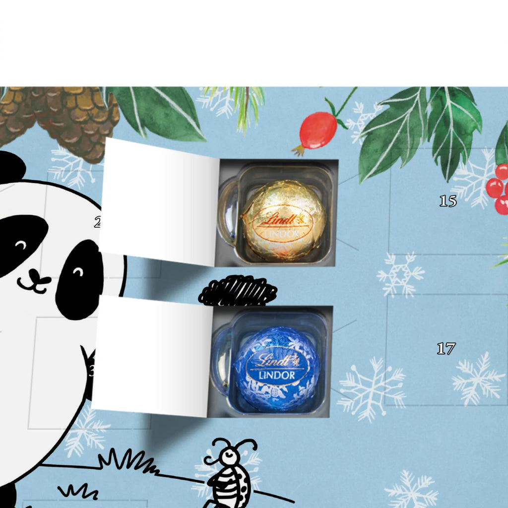 Personalisierter Kugel Markenschokolade Adventskalender Panda Zusammenhalt Personalisierter Kugel Markenschokolade Adventskalender