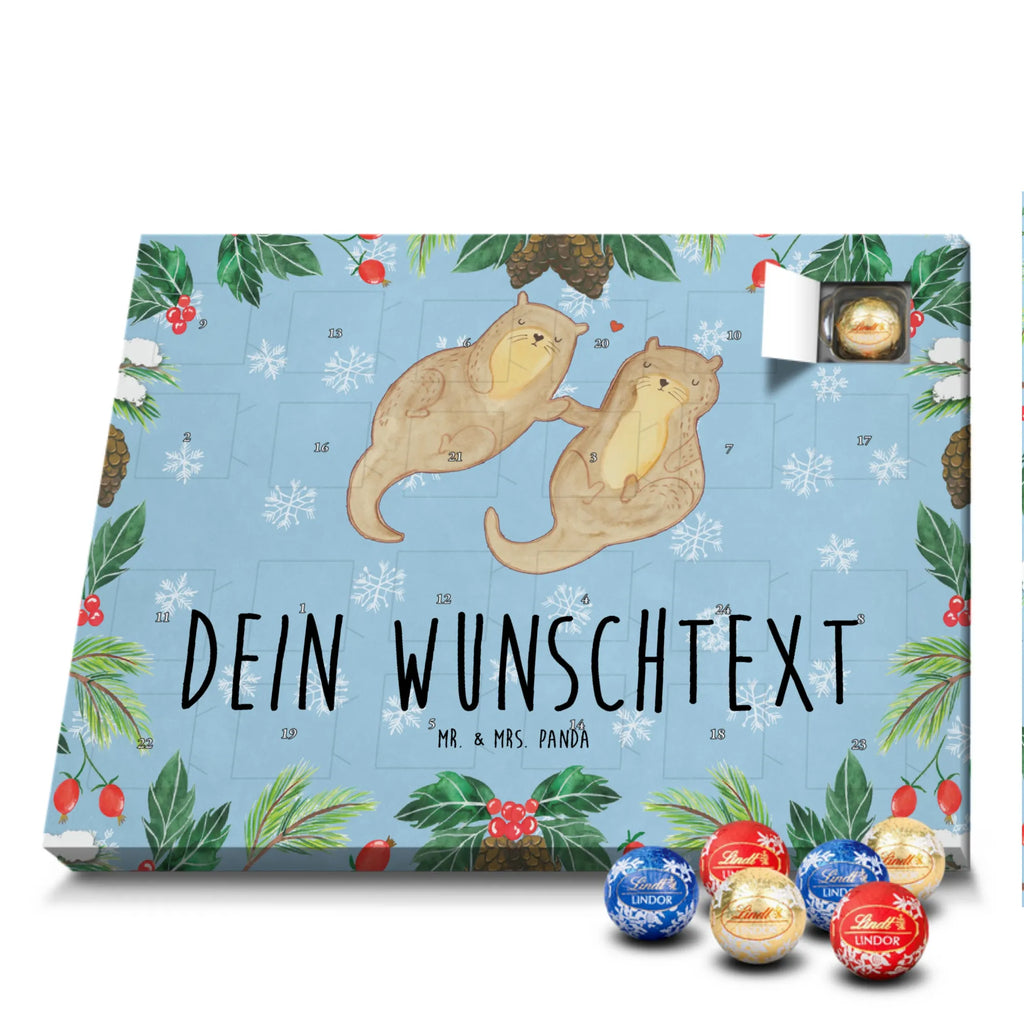 Personalisierter Kugel Markenschokolade Adventskalender Otter Hände halten Personalisierter Kugel Markenschokolade Adventskalender, Otter, Fischotter, Seeotter, Otter Seeotter See Otter