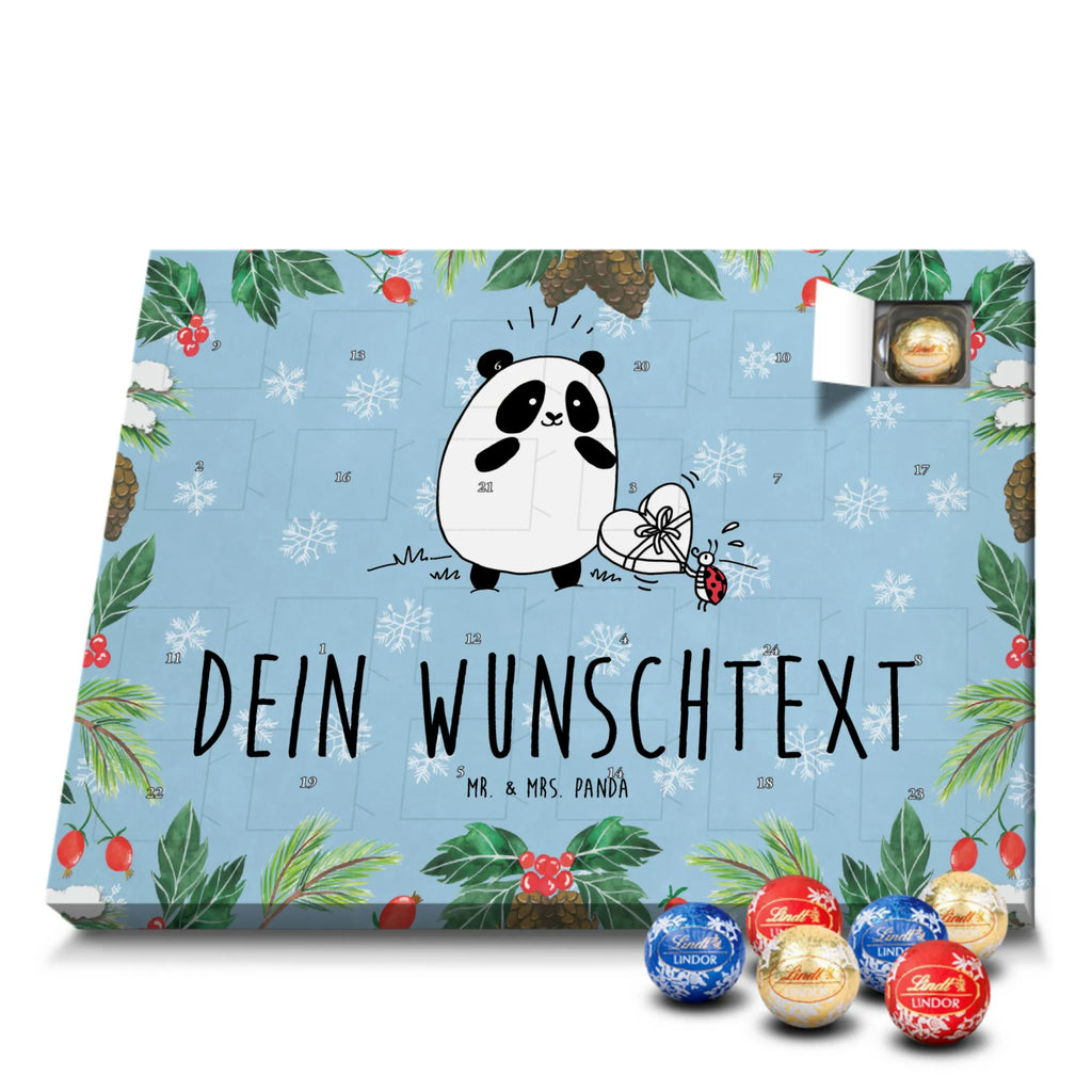 Personalisierter Kugel Markenschokolade Adventskalender Panda Dankeschön Personalisierter Kugel Markenschokolade Adventskalender