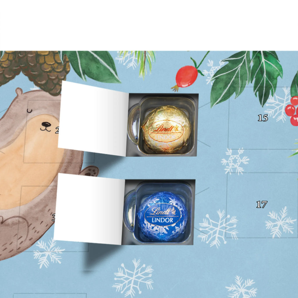 Personalisierter Kugel Markenschokolade Adventskalender Otter Umarmen Personalisierter Kugel Markenschokolade Adventskalender, Otter, Fischotter, Seeotter, Otter Seeotter See Otter