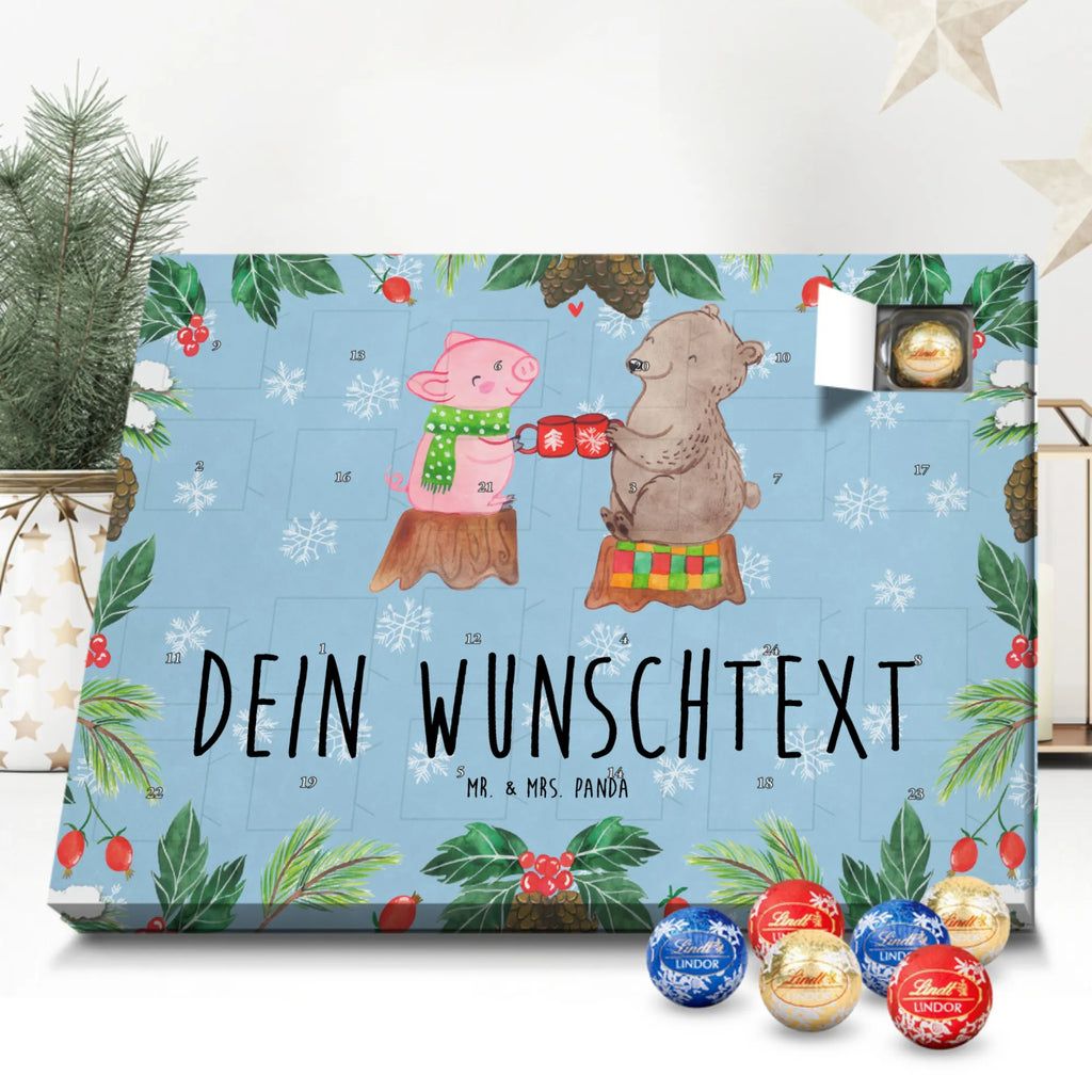 Personalisierter Kugel Markenschokolade Adventskalender Glühschwein Sause Personalisierter Kugel Markenschokolade Adventskalender, Winter, Weihnachten, Weihnachtsdeko, Nikolaus, Advent, Heiligabend, Wintermotiv, Prost, Alles Gute, Weihnachtszeit, Schwein, Bär