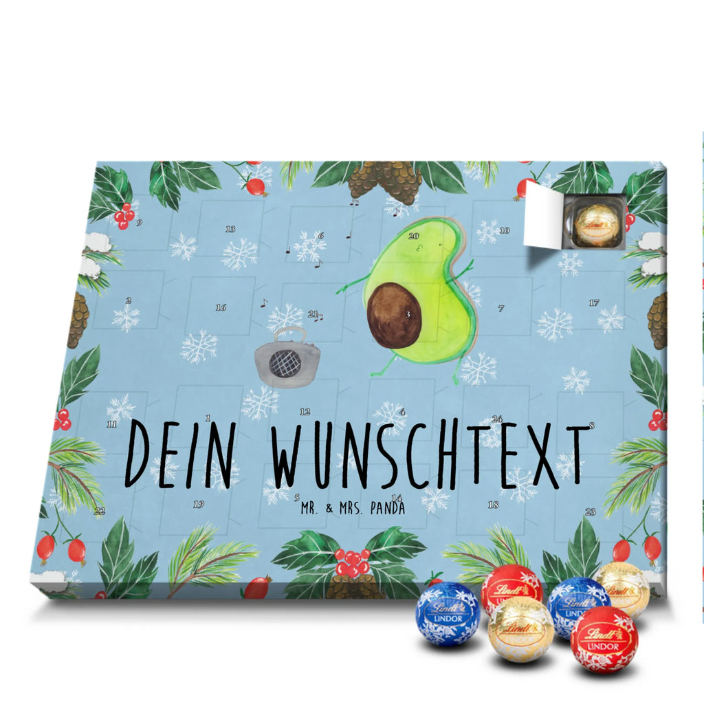 Personalisierter Kugel Markenschokolade Adventskalender Avocado Tanzen Personalisierter Kugel Markenschokolade Adventskalender, Avocado, Veggie, Vegan, Gesund