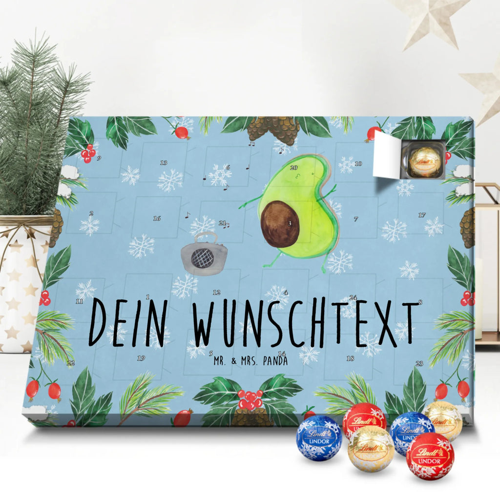 Personalisierter Kugel Markenschokolade Adventskalender Avocado Tanzen Personalisierter Kugel Markenschokolade Adventskalender, Avocado, Veggie, Vegan, Gesund