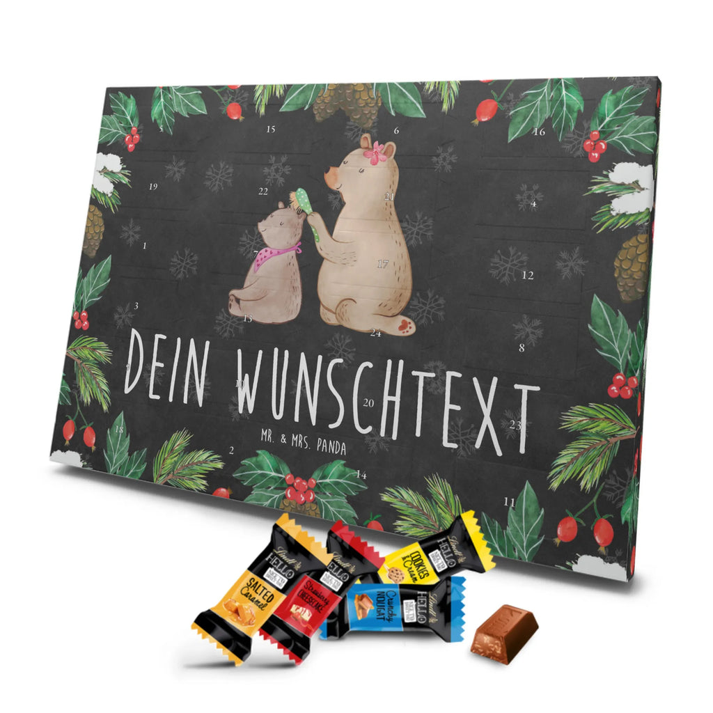 Personalisierter Markenschokolade Adventskalender Bär Kind Personalisierter Adventskalender, Familie, Vatertag, Muttertag, Bruder, Schwester, Mama, Papa, Oma, Opa, Geschenk, Mutti, Mutter