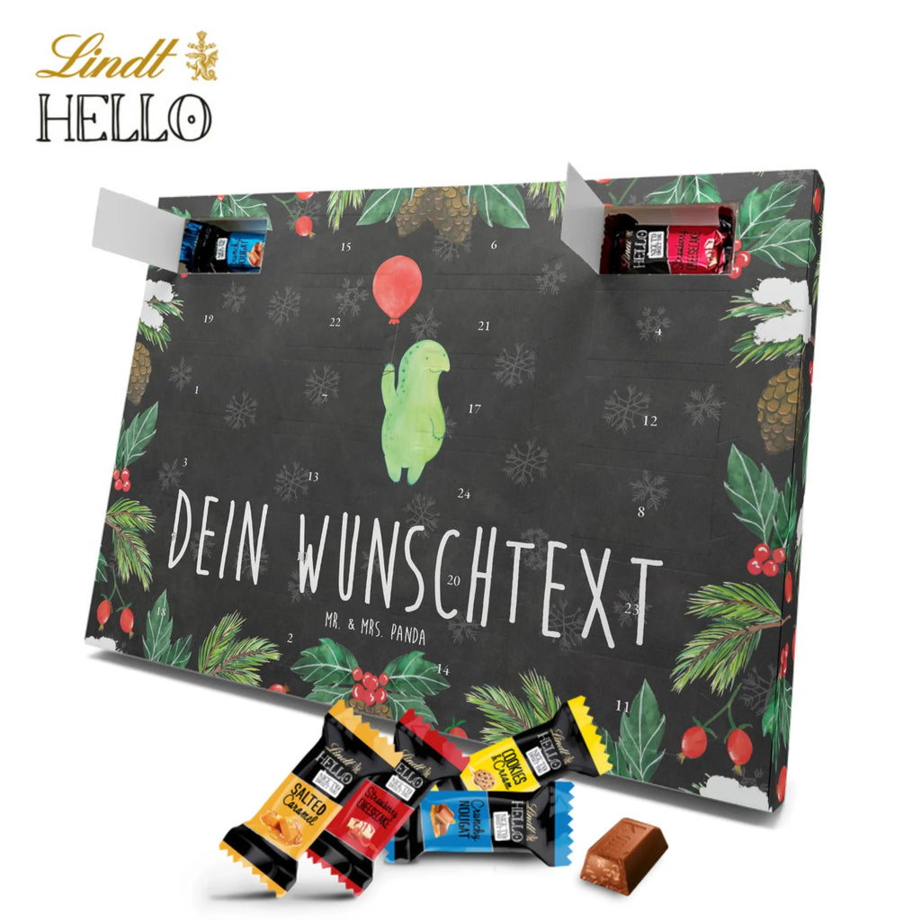 Personalisierter Markenschokolade Adventskalender Schildkröte Luftballon Personalisierter Adventskalender, Schildkröte, Schildkröten, Mutausbruch, Motivation, Motivationsspruch