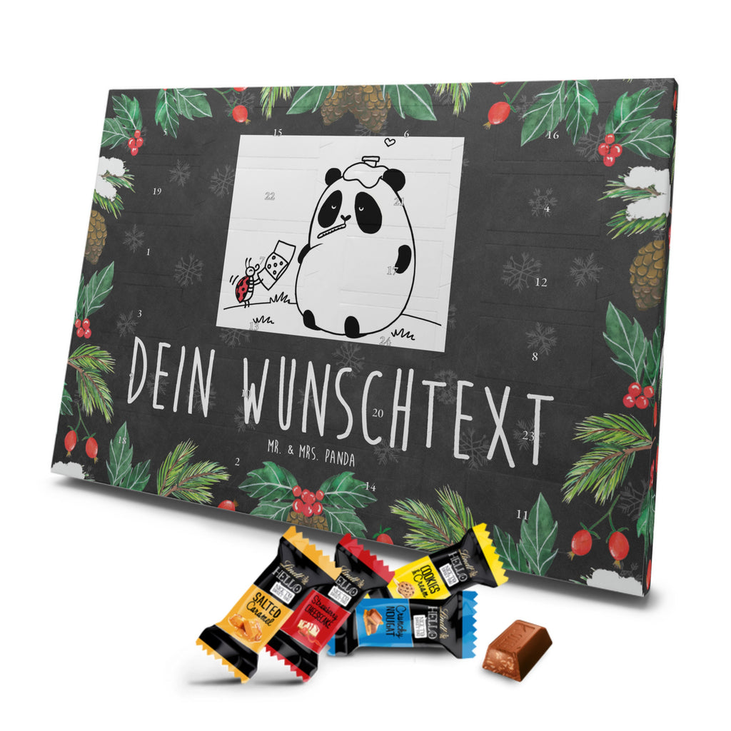 Personalisierter Markenschokolade Adventskalender Panda Gute Besserung Personalisierter Adventskalender