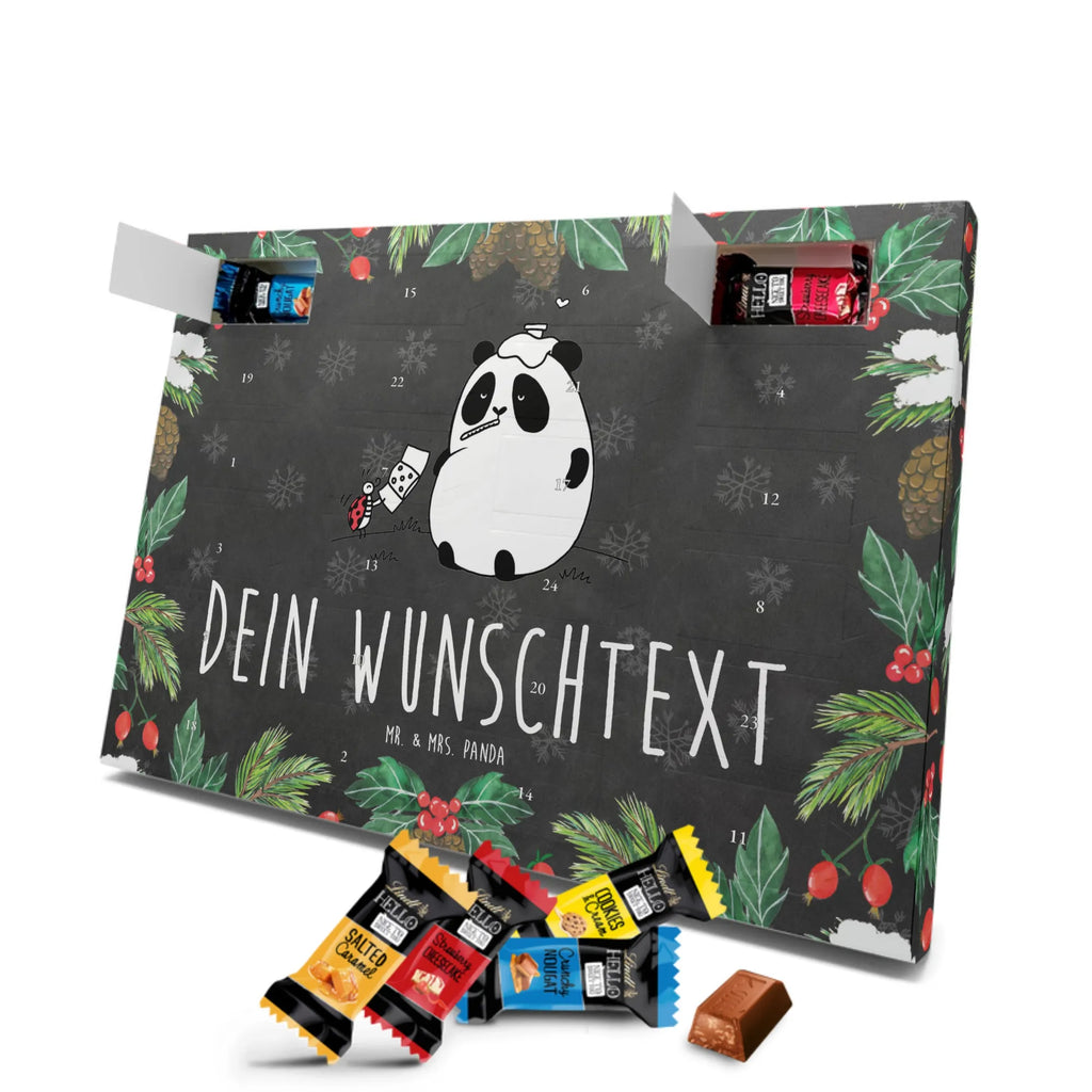 Personalisierter Markenschokolade Adventskalender Panda Gute Besserung Personalisierter Adventskalender