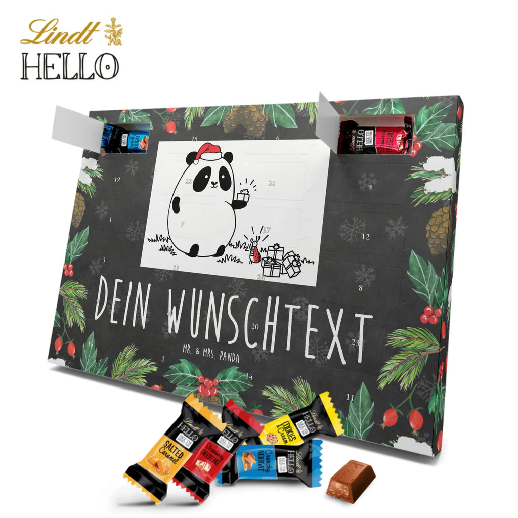 Personalisierter Markenschokolade Adventskalender Panda Weihnachtsgeschenk Personalisierter Adventskalender