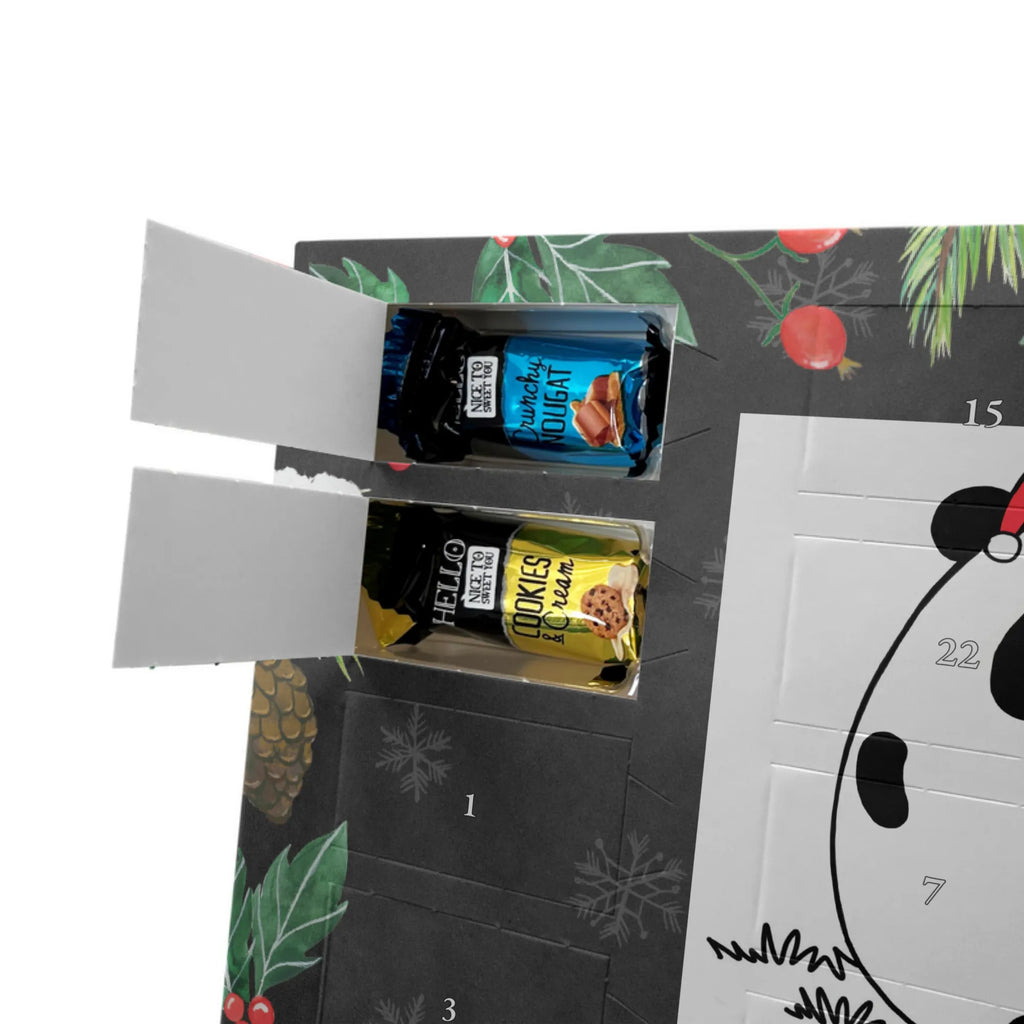 Personalisierter Markenschokolade Adventskalender Panda Weihnachtsgeschenk Personalisierter Adventskalender