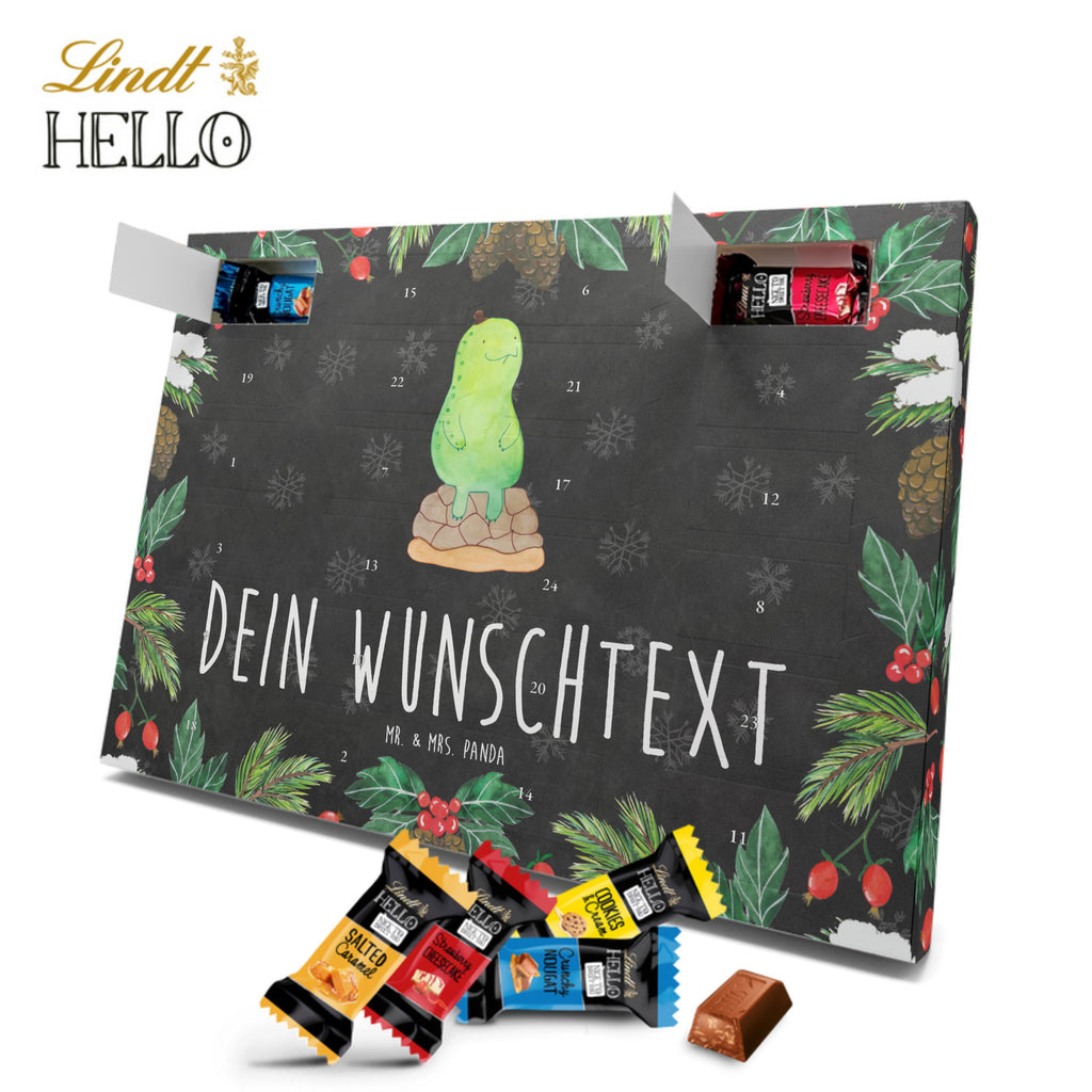 Personalisierter Markenschokolade Adventskalender Schildkröte Pause Personalisierter Adventskalender, Schildkröte, Achtsamkeit, Entschleunigen, achtsam