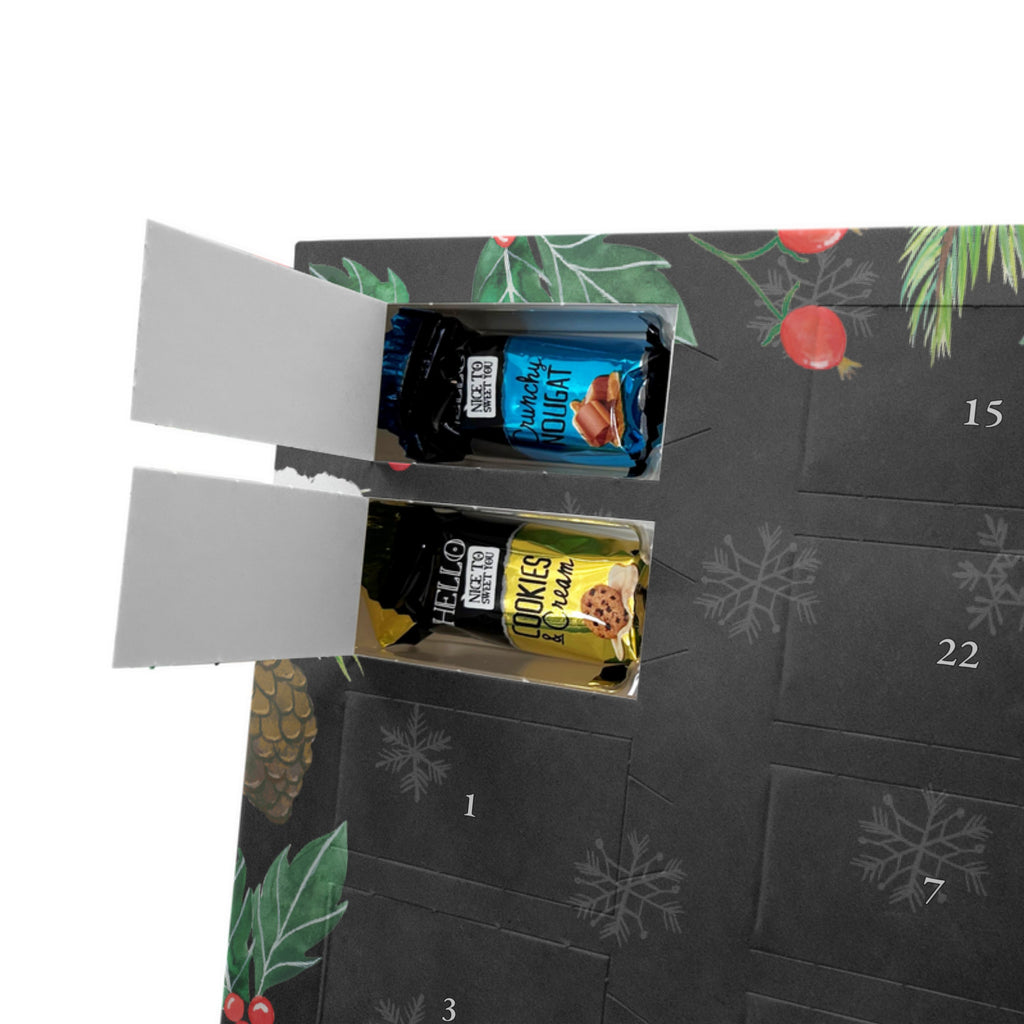 Personalisierter Markenschokolade Adventskalender Schildkröte Pause Personalisierter Adventskalender, Schildkröte, Achtsamkeit, Entschleunigen, achtsam