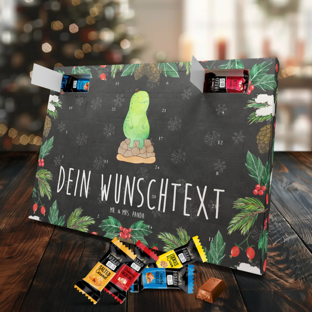 Personalisierter Markenschokolade Adventskalender Schildkröte Pause Personalisierter Adventskalender, Schildkröte, Achtsamkeit, Entschleunigen, achtsam