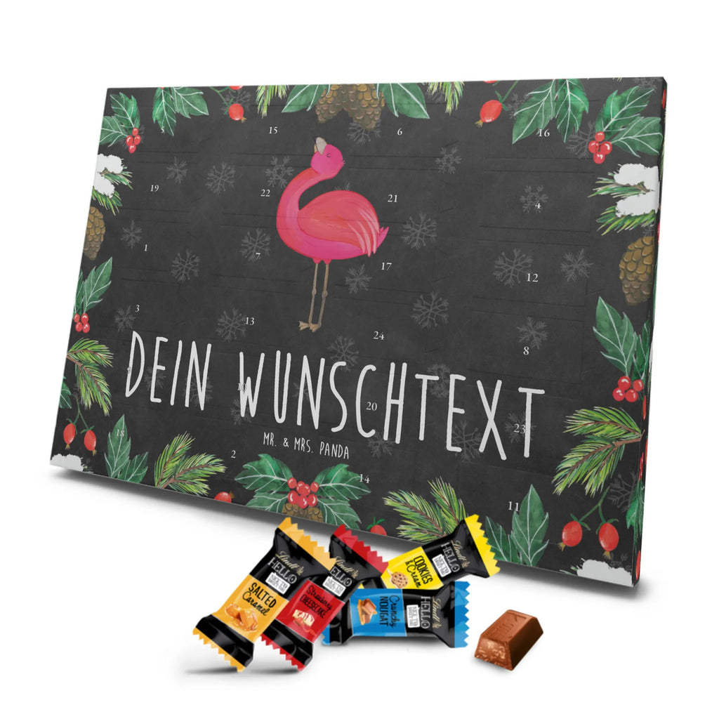 Personalisierter Markenschokolade Adventskalender Flamingo Stolz Personalisierter Adventskalender, Flamingo, stolz, Freude, Selbstliebe, Selbstakzeptanz, Freundin, beste Freundin, Tochter, Mama, Schwester