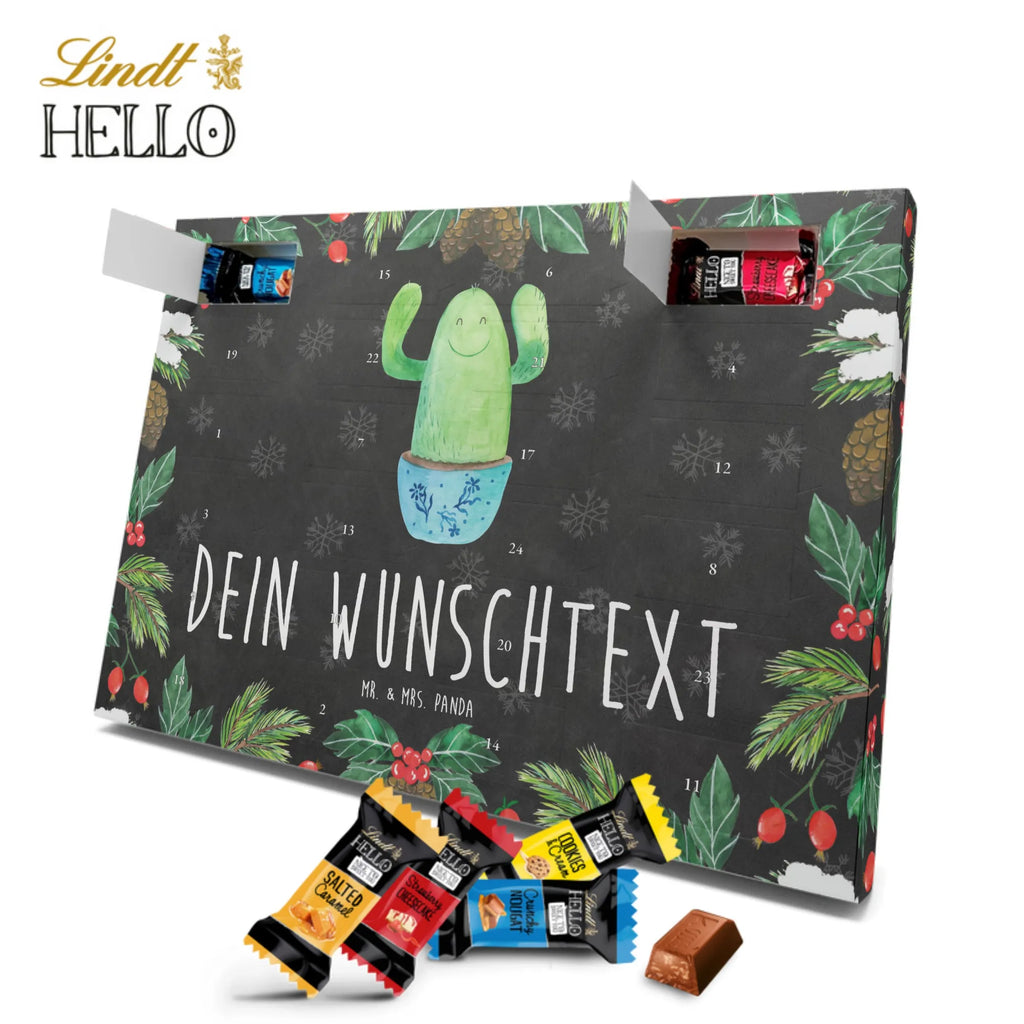 Personalisierter Markenschokolade Adventskalender Kaktus Happy Personalisierter Adventskalender, Kaktus, Kakteen, Motivation, Spruch, lustig, Kindersicherung, Neustart, Büro, Büroalltag, Kollege, Kollegin, Freundin, Mutter, Familie, Ausbildung