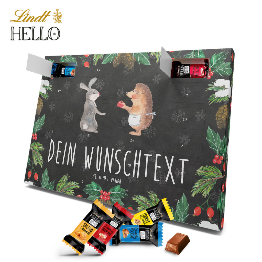 Personalisierter Markenschokolade Adventskalender Hase Igel Personalisierter Adventskalender, Tiermotive, Gute Laune, lustige Sprüche, Tiere, Igel und Hase, Igel, Hase, Liebe Spruch, Liebeskummer Geschenk, Herzschmerz, Trösten, Trennungsschmerz, Spruch romantisch