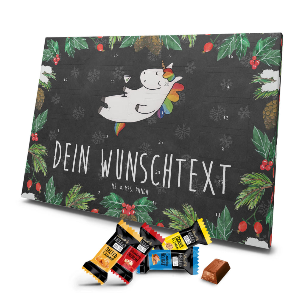 Personalisierter Markenschokolade Adventskalender Einhorn Cocktail Personalisierter Adventskalender, Einhorn, Einhörner, Einhorn Deko, Pegasus, Unicorn, Party, Spaß, Feiern, Caipirinha, Rum, Cuba Libre, Sekt, Freundin, Geburtstag, lustig, witzig, Spruch, Glitzer