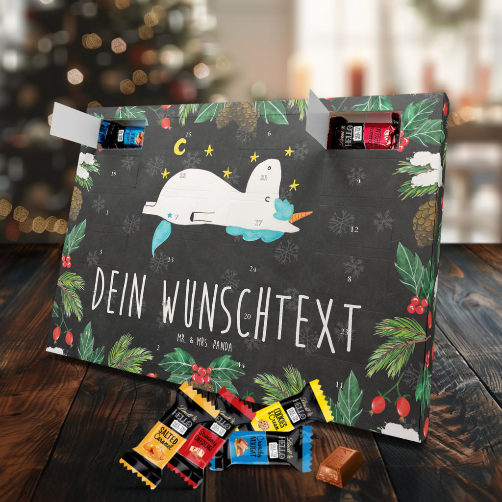 Personalisierter Markenschokolade Adventskalender Einhorn Sternenhimmel Personalisierter Adventskalender, Einhorn, Einhörner, Einhorn Deko, Pegasus, Unicorn, Sterne, Dachschaden, Verrückt, Sternenhimmel