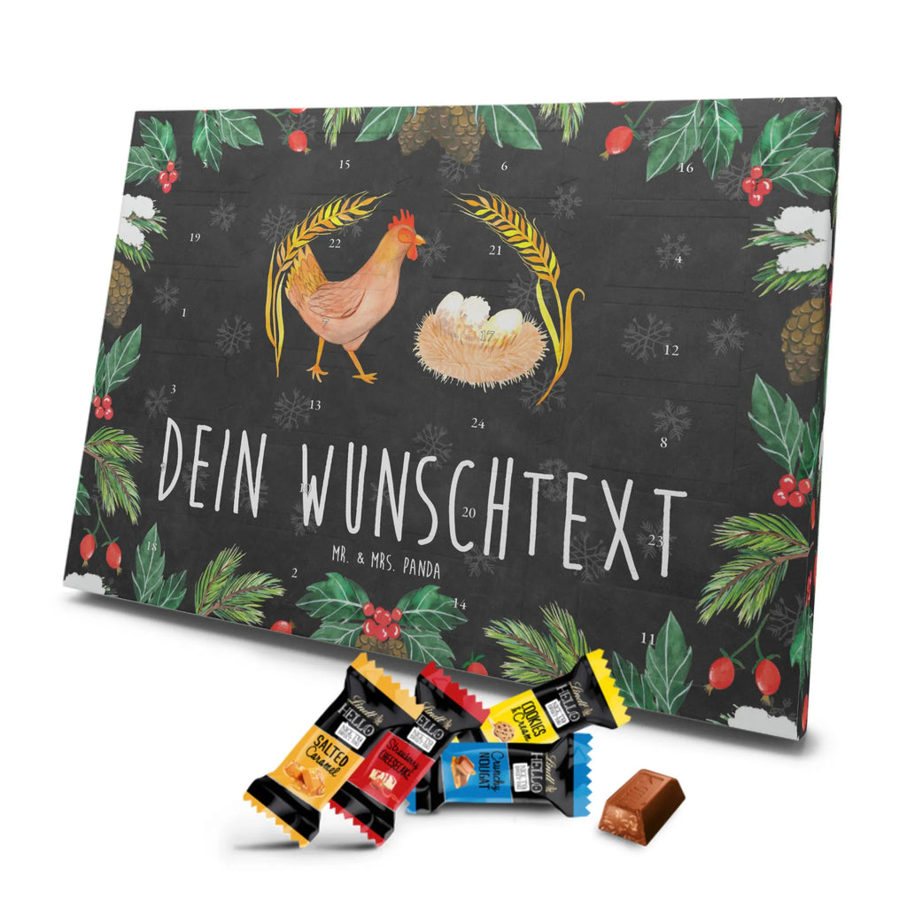 Personalisierter Markenschokolade Adventskalender Huhn Stolz Personalisierter Adventskalender, Bauernhof, Hoftiere, Landwirt, Landwirtin, Hahn, Henne, Hühner, Eier, Hof, Landleben, Motivation, Geburt, Magie, Spruch, Schwangerschaft