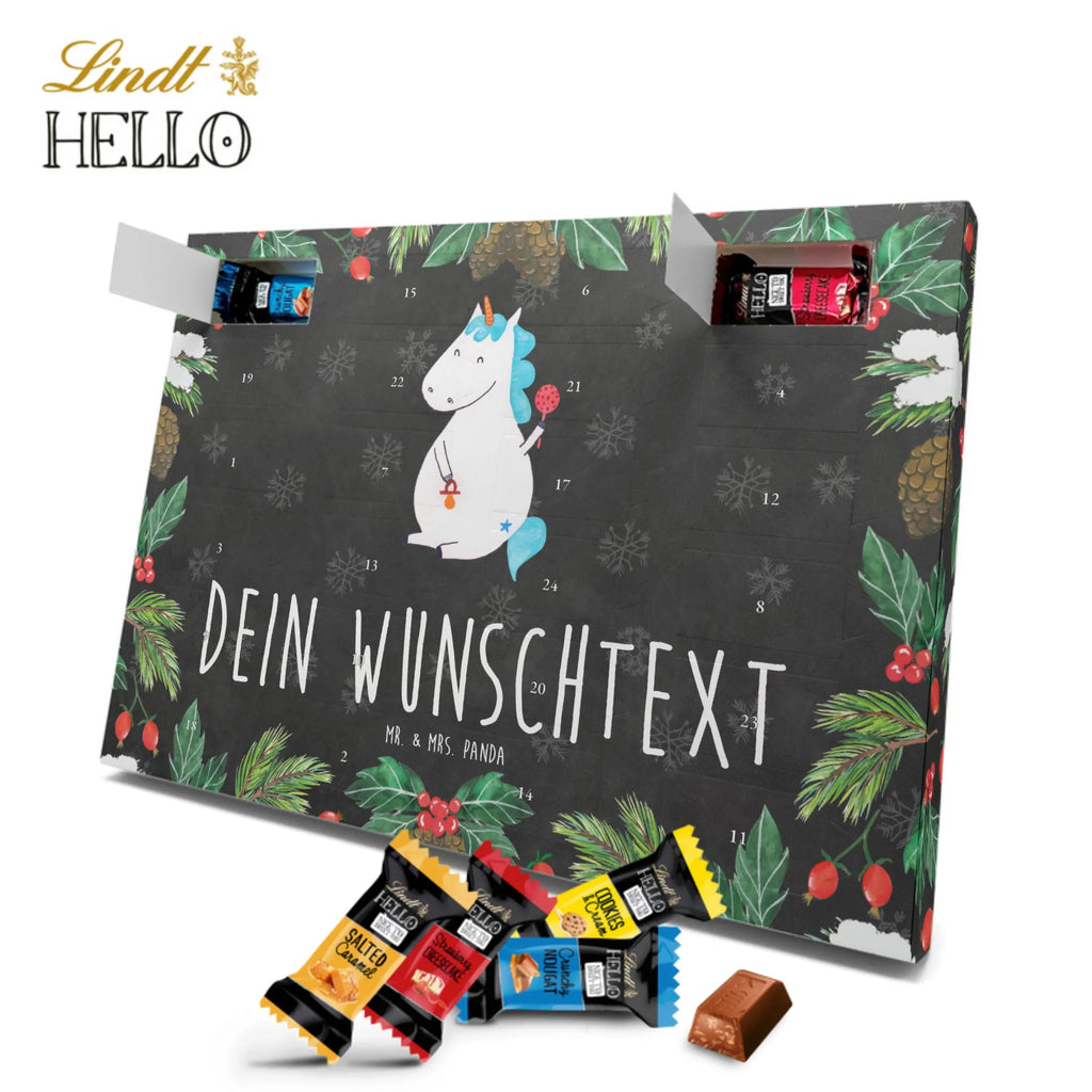 Personalisierter Markenschokolade Adventskalender Einhorn Baby Personalisierter Adventskalender, Einhorn, Einhörner, Einhorn Deko, Pegasus, Unicorn, Mutter, Geburt, Geburtstag, erstes Kind, Baby, Babyglück, Nachwuchs, Eltern, Party, Kind, Schnuller