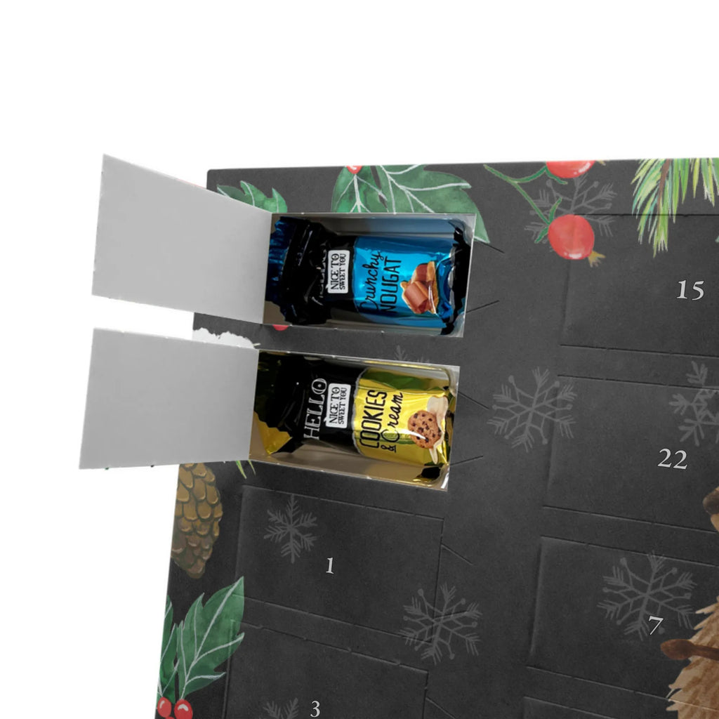 Personalisierter Markenschokolade Adventskalender Fledermaus Sitzen Personalisierter Adventskalender, Tiermotive, Gute Laune, lustige Sprüche, Tiere, Fledermaus, Fledermäuse, Motivation, entspannen