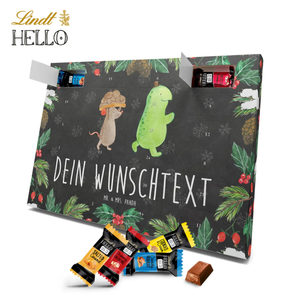 Personalisierter Markenschokolade Adventskalender Schildkröte Maus Personalisierter Adventskalender, Schildkröte, Maus, Freunde, Freundinnen, beste Freunde, beste Freundinnen