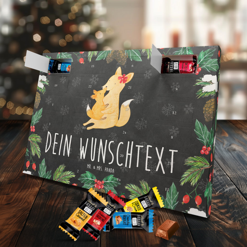 Personalisierter Markenschokolade Adventskalender Fuchs Mama Personalisierter Adventskalender, Familie, Vatertag, Muttertag, Bruder, Schwester, Mama, Papa, Oma, Opa, Mutter, Tochter, Lieblingstochter, Beste Tochter, Geschenk