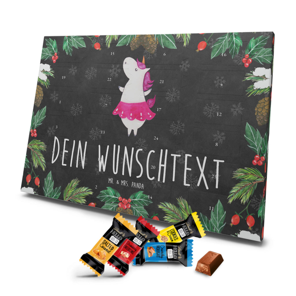 Personalisierter Markenschokolade Adventskalender Einhorn Ballerina Personalisierter Adventskalender, Einhorn, Einhörner, Einhorn Deko, Pegasus, Unicorn, Tanzen, Ballerina, Party, Wohnung, Spaß, Feiern, Geburtstag, Tänzerin, Lebenslust, Lebensfreude