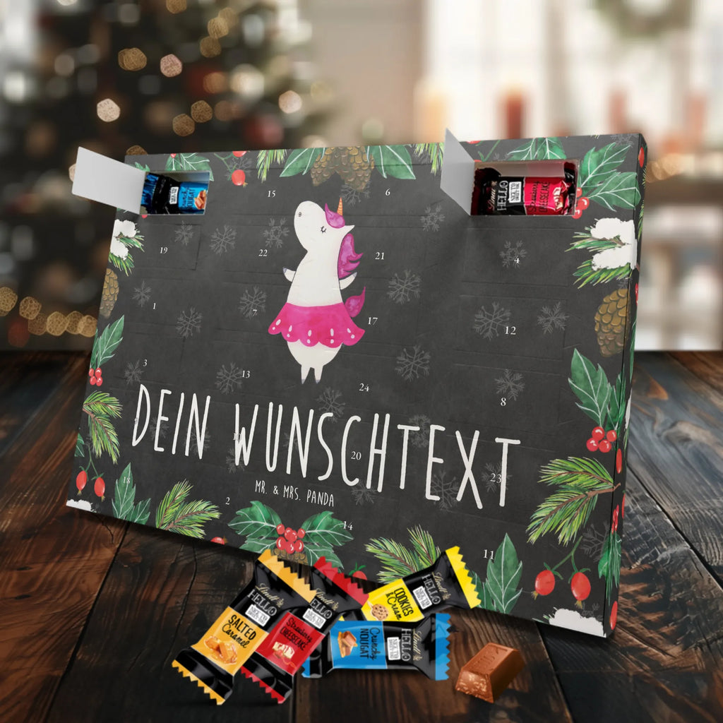 Personalisierter Markenschokolade Adventskalender Einhorn Ballerina Personalisierter Adventskalender, Einhorn, Einhörner, Einhorn Deko, Pegasus, Unicorn, Tanzen, Ballerina, Party, Wohnung, Spaß, Feiern, Geburtstag, Tänzerin, Lebenslust, Lebensfreude