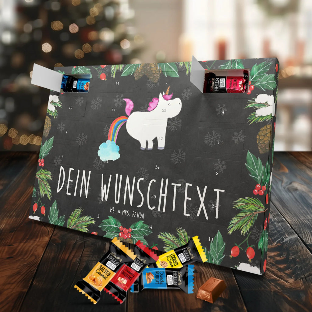 Personalisierter Markenschokolade Adventskalender Einhorn Pupsen Personalisierter Adventskalender, Einhorn, Einhörner, Einhorn Deko, Pegasus, Unicorn, Pups, Regenbogen, Glitzer, Einhornpower, Erwachsenwerden, Spaß, lustig, Freundin