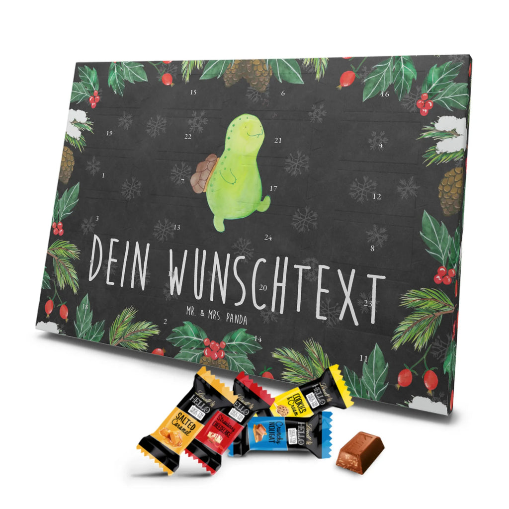 Personalisierter Markenschokolade Adventskalender Schildkröte Pfeifen Personalisierter Adventskalender, Schildkröte, Schildi, Schildkröten, fröhlich, Glück, Motivation, Lebensfreude, Depression, Trennung, Neuanfang