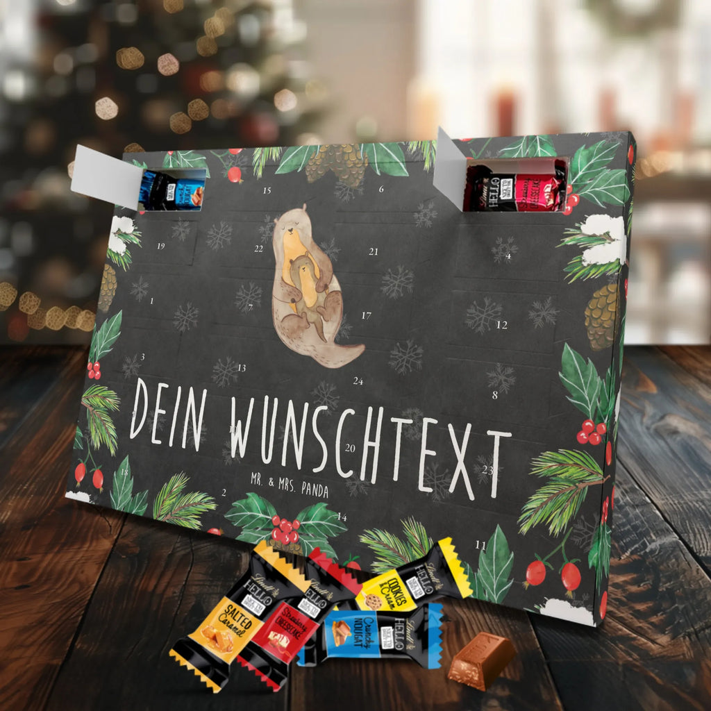 Personalisierter Markenschokolade Adventskalender Otter Kind Personalisierter Adventskalender, Otter, Fischotter, Seeotter, Otter Seeotter See Otter