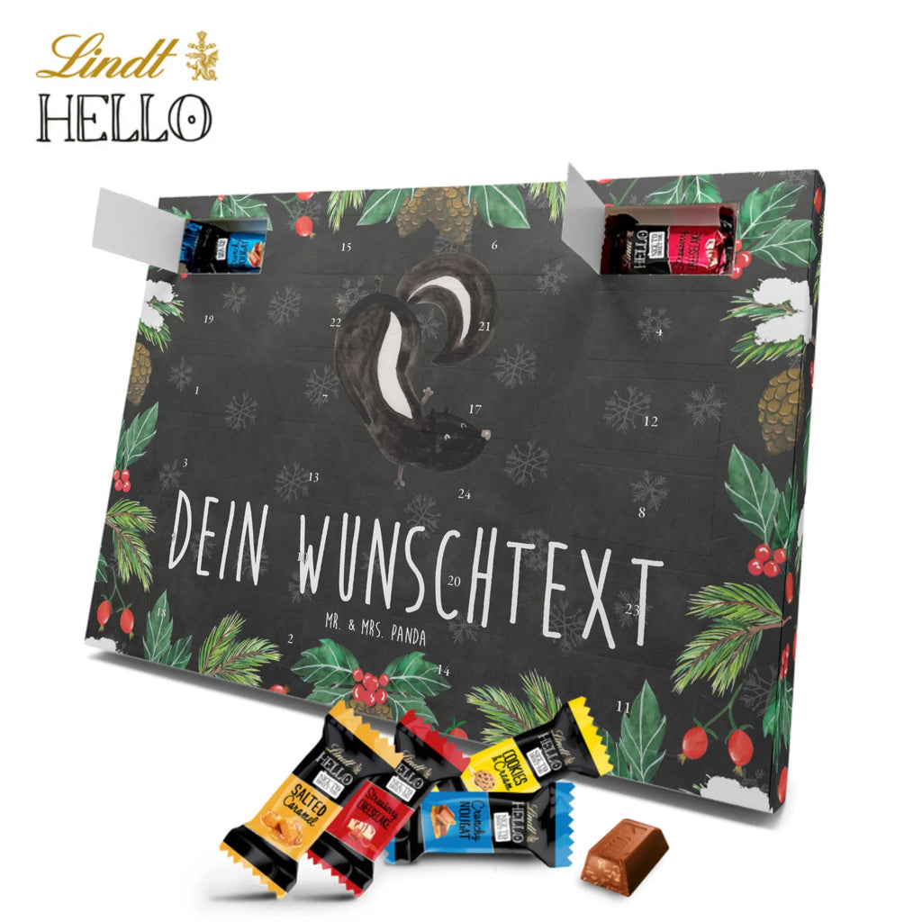 Personalisierter Markenschokolade Adventskalender Stinktier Handstand Personalisierter Adventskalender, Stinktier, Skunk, Wildtier, Raubtier, Stinker, Stinki, Spielplatz, verpielt, Kind