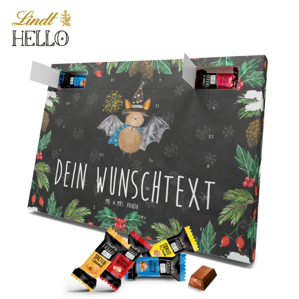 Personalisierter Markenschokolade Adventskalender Fledermaus Zauberer Personalisierter Adventskalender, Tiermotive, Gute Laune, lustige Sprüche, Tiere, Fledermaus, Fledermäuse, Zauberer, Magier, Frauen, reinsteigern