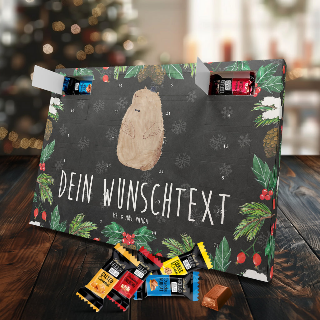 Personalisierter Markenschokolade Adventskalender Murmeltier Personalisierter Adventskalender, Tiermotive, Gute Laune, lustige Sprüche, Tiere, Murmeltier, Knigge, Fröhlichkeit, Freundlichkeit, Respekt, Anstand