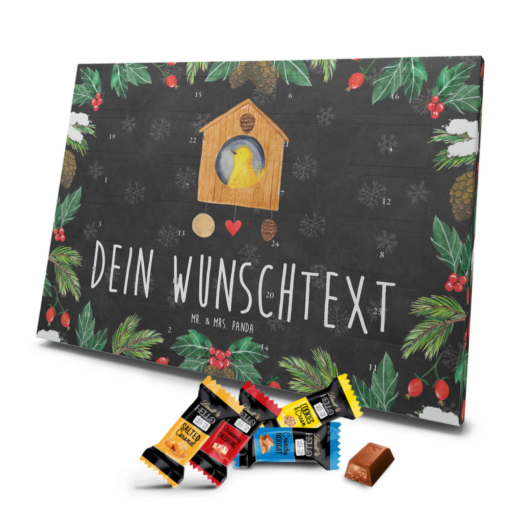 Personalisierter Markenschokolade Adventskalender Vogel Haus Personalisierter Adventskalender, Tiermotive, Gute Laune, lustige Sprüche, Tiere, Vogel, Vögel, Vogelhaus, Vogelhäuschen, Home sweet home, Zuhause, Nest, Eigenheim, Familie, Wohnung, Haus, unser Haus, Lieblingsort, Castle