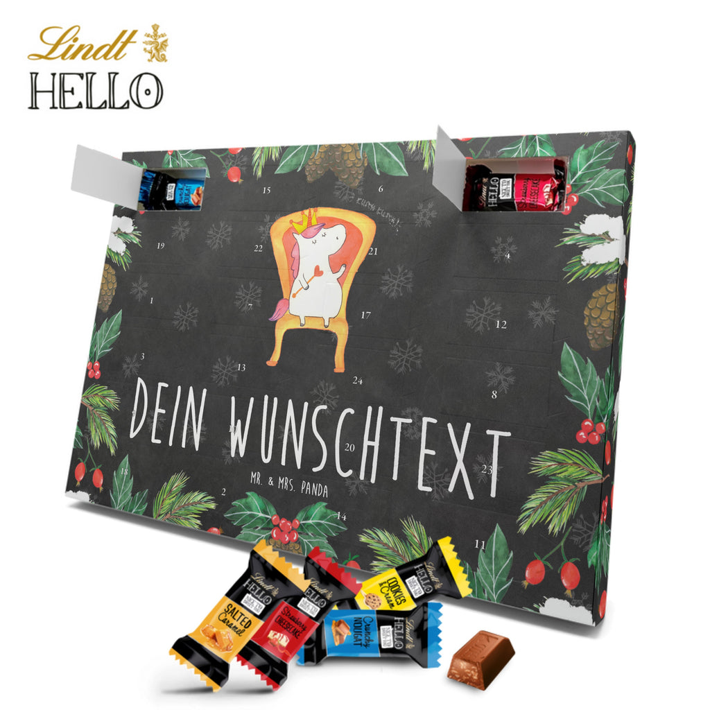 Personalisierter Markenschokolade Adventskalender Einhorn König Personalisierter Adventskalender, Einhorn, Einhörner, Einhorn Deko, Pegasus, Unicorn, König, Präsident, Bundeskanzler, Herrscher, Kaiser, Prinzessin, Krone