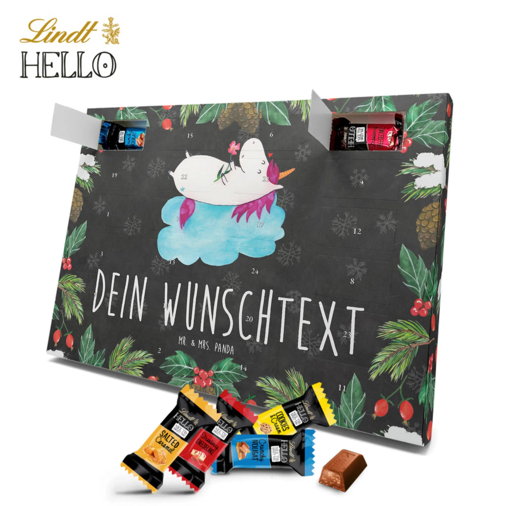 Personalisierter Markenschokolade Adventskalender Einhorn Verliebt Personalisierter Adventskalender, Einhorn, Einhörner, Einhorn Deko, Pegasus, Unicorn, verliebt, Liebe, Liebesbeweis, Freundin, Wolke