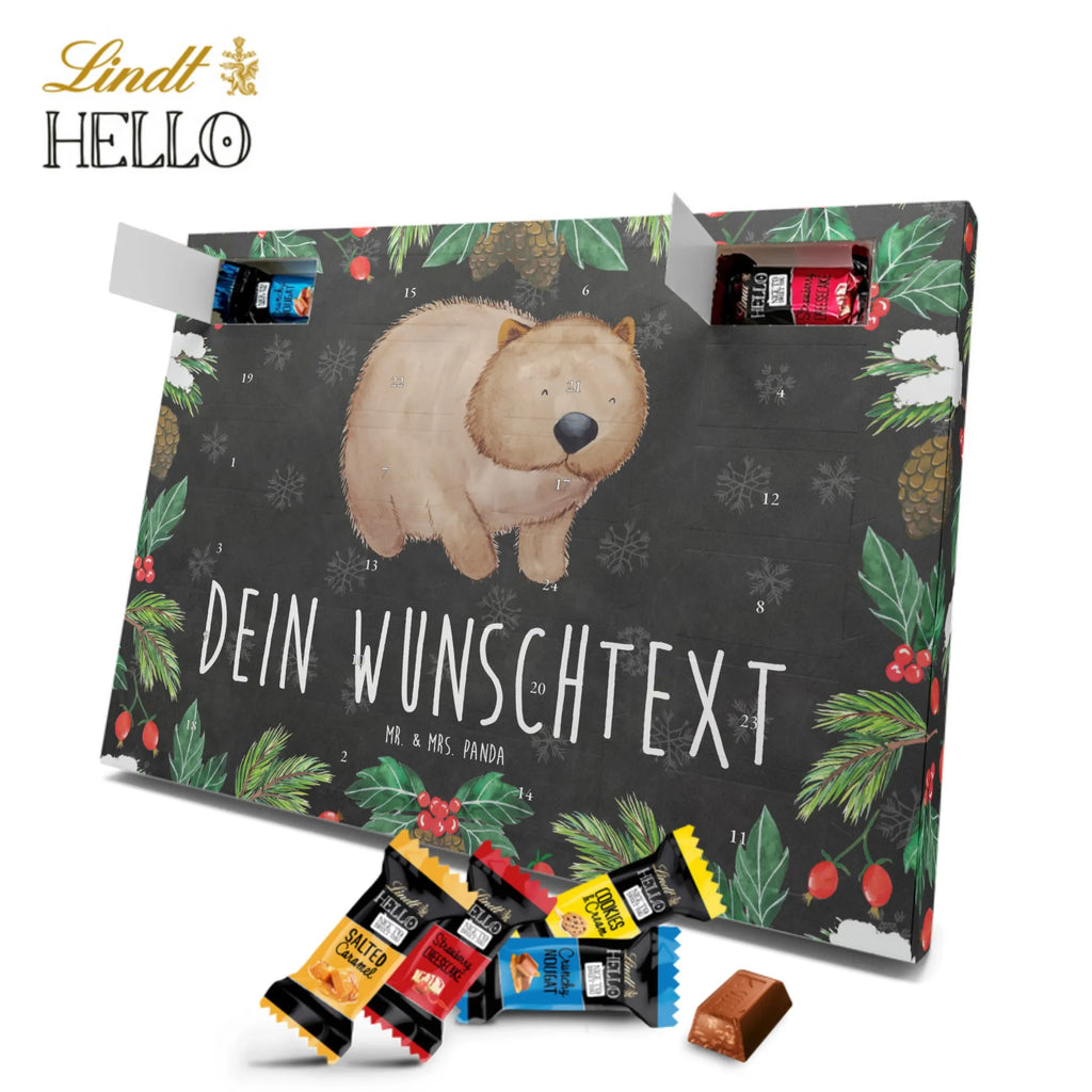 Personalisierter Markenschokolade Adventskalender Wombat Personalisierter Adventskalender, Tiermotive, Gute Laune, lustige Sprüche, Tiere, Wombat, Das Leben ist schön, Motivation, Spruch, Australien