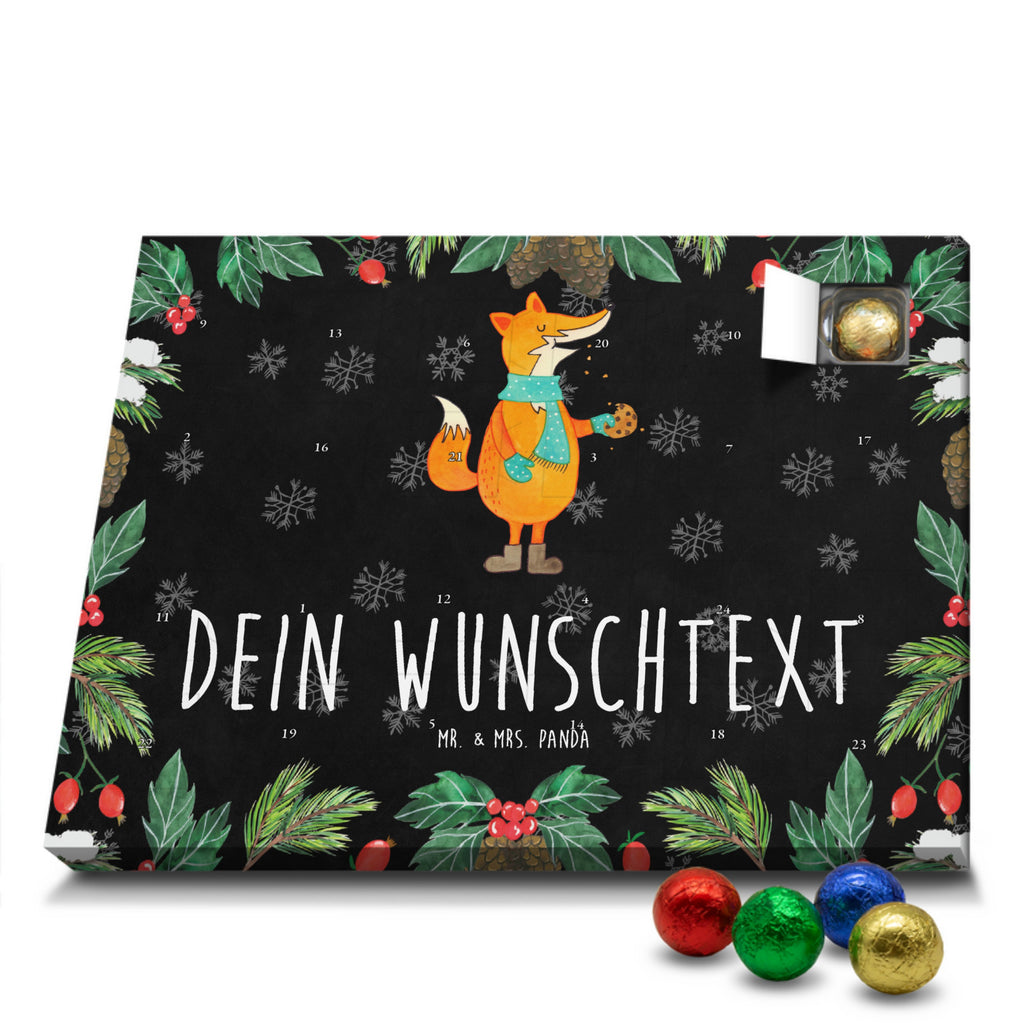 Personalisierter Schoko Adventskalender Fuchs Keks Personalisierter Adventskalender, Adventskalender mit Namen, Fuchs, Füchse, Backen Spruch, Kekse, Winter, Weihnachtszeit, Plätzchen, Liebe, Küche Deko