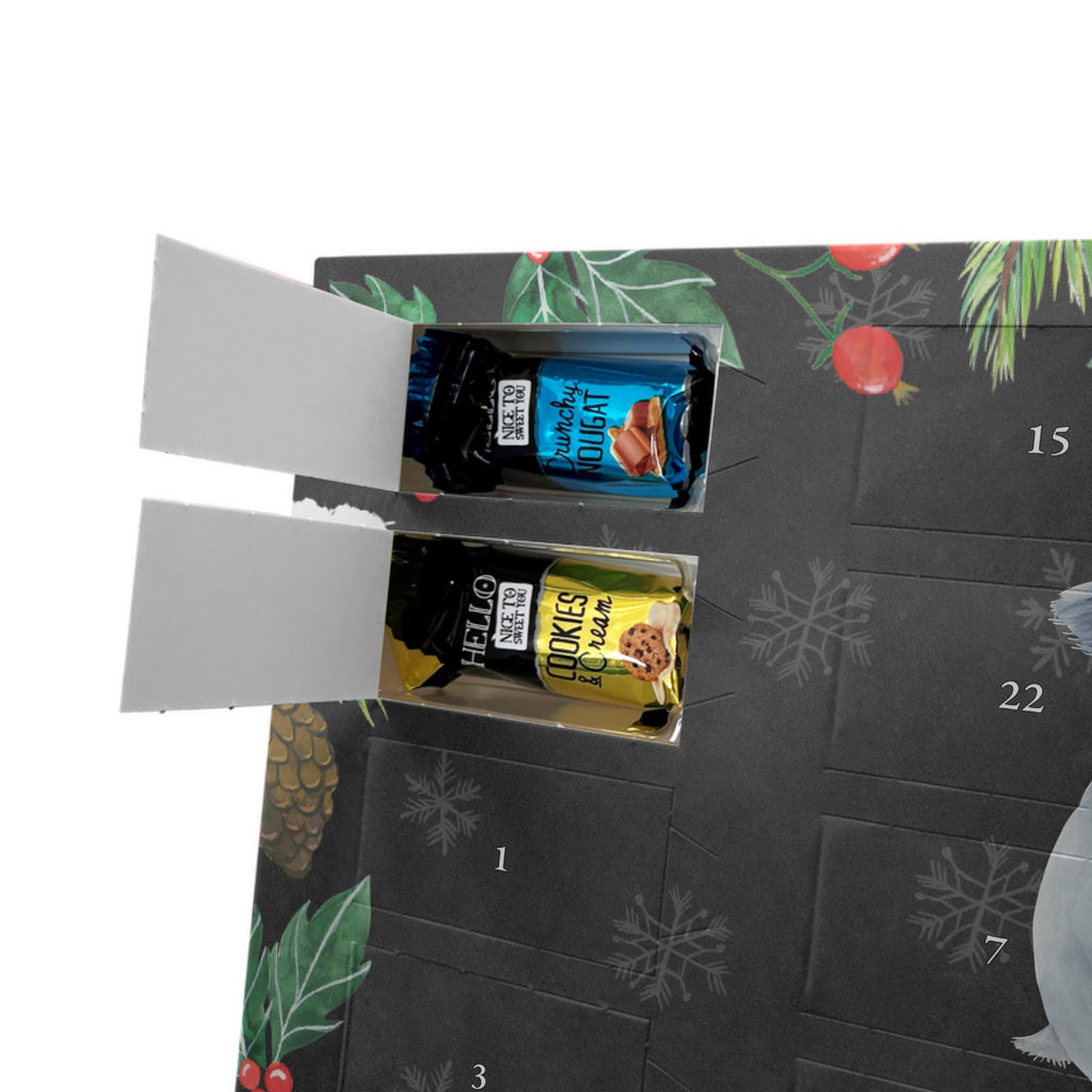 Personalisierter Markenschokolade Adventskalender Koalabär Personalisierter Adventskalender, Tiermotive, Gute Laune, lustige Sprüche, Tiere, Koala, träumen, Traum, schlafen, Schlafzimmer, Traumland, Bär, Koalabär