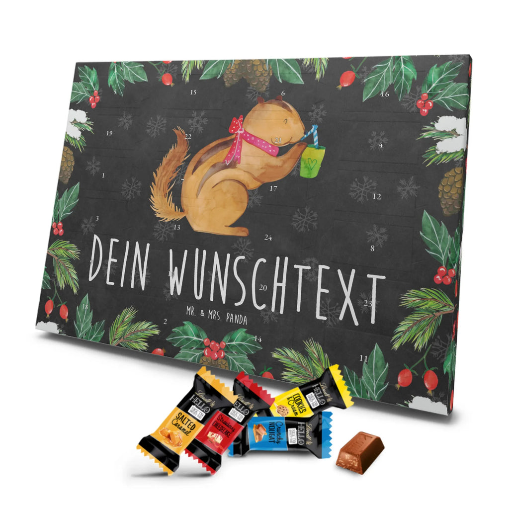 Personalisierter Markenschokolade Adventskalender Eichhörnchen Smoothie Personalisierter Adventskalender, Tiermotive, Gute Laune, lustige Sprüche, Tiere, Green Smoothies, Diät, Abnehmen, Streifenhörnchen, Eichhörnchen