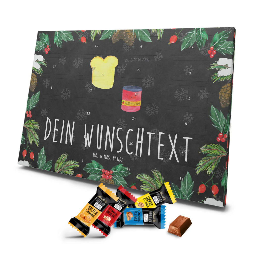 Personalisierter Markenschokolade Adventskalender Toast Marmelade Personalisierter Adventskalender, Tiermotive, Gute Laune, lustige Sprüche, Tiere, Toast, Marmelade, Dreamteam, süße Postkarte, süß, Küche Deko, Küche Spruch, Frühstück Einladung, Brot, Toastbrot