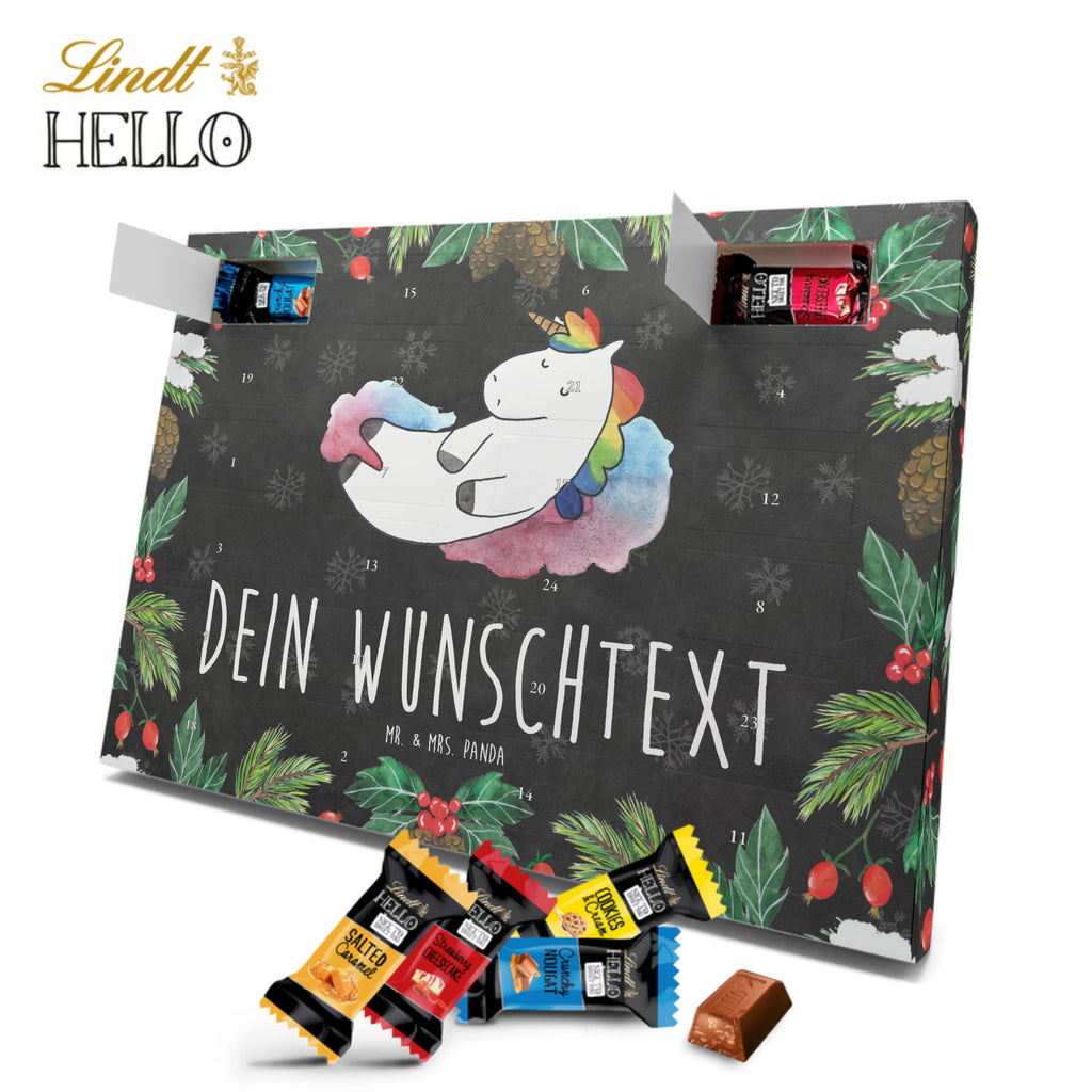 Personalisierter Markenschokolade Adventskalender Einhorn Wolke 7 Personalisierter Adventskalender, Einhorn, Einhörner, Einhorn Deko, Pegasus, Unicorn, verliebt, Menschen, witzig, lustig, Geschenk, Glaube, Realität, Lächeln